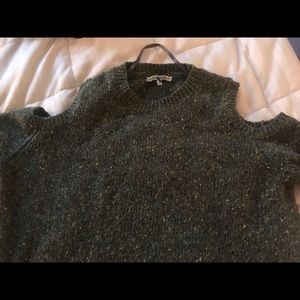 marled olive green sweater. Like new!